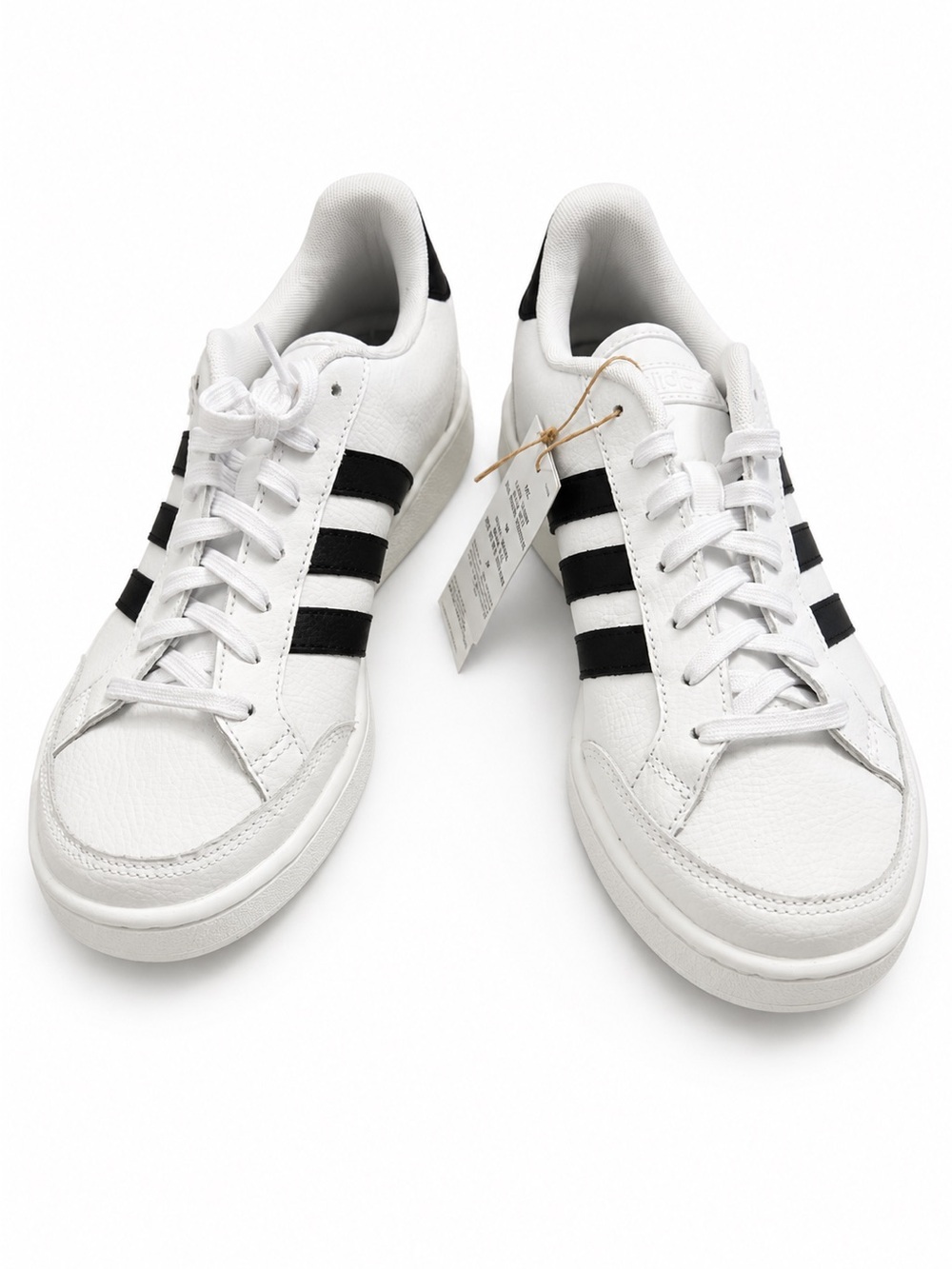 Men's White Adidas grand court se Sneakers with Black Stripes